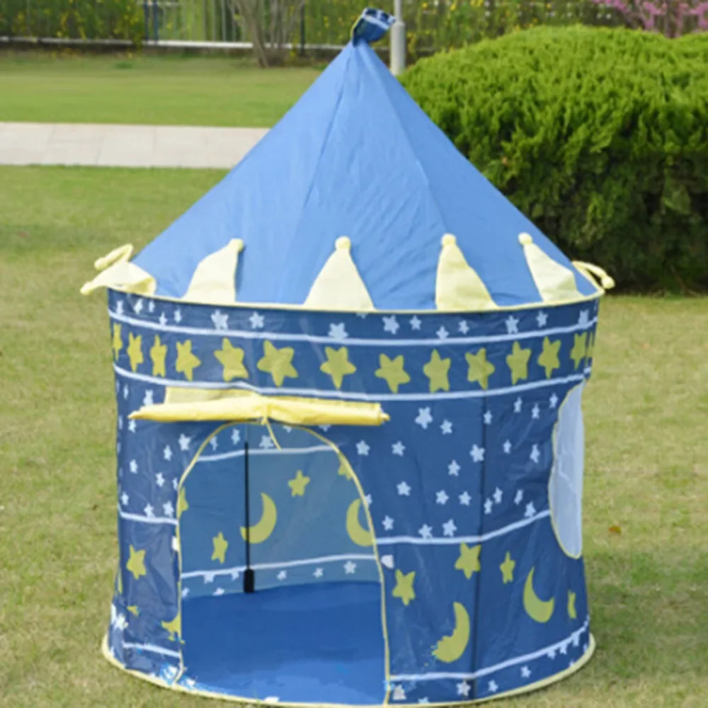 Kids Foldable Castle Play Tent – Toddler Indoor Outdoor Playhouse Kids Play Tent PLUSH