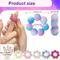 10Pcs Spiky Sensory Fidget Finger Rings – Calming Massager Sensory Fidget Rings PLUSH 10Pcs