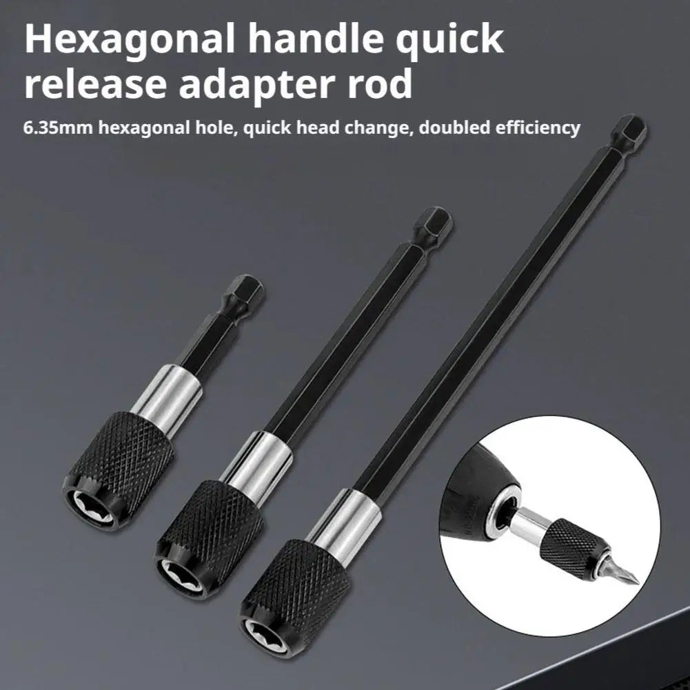 6.35mm Quick Release Drill Bit Extension Rod – 3 Sizes Drill Bit Extension PLUSH