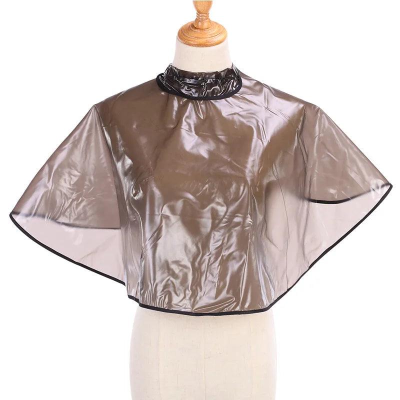 Waterproof Hair Dyeing Cape – Stain-Resistant Salon Styling Hair Salon Cape PLUSH W028-balck