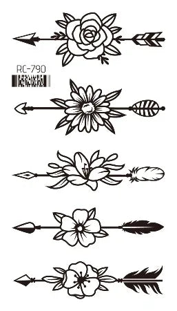 Pink Butterfly Temporary Tattoo Sticker – Waterproof Body Art Temporary Tattoo PLUSH RC-790