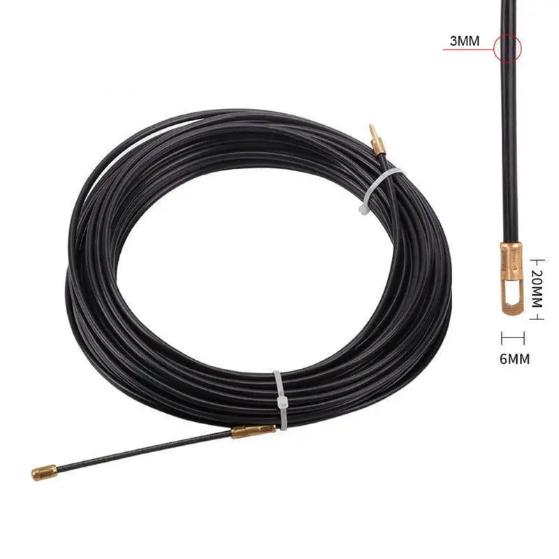 Nylon Cable Puller Spring Tape 5–30M | Flexible Wire Lead Tool Cable Puller Fish Tape PLUSH