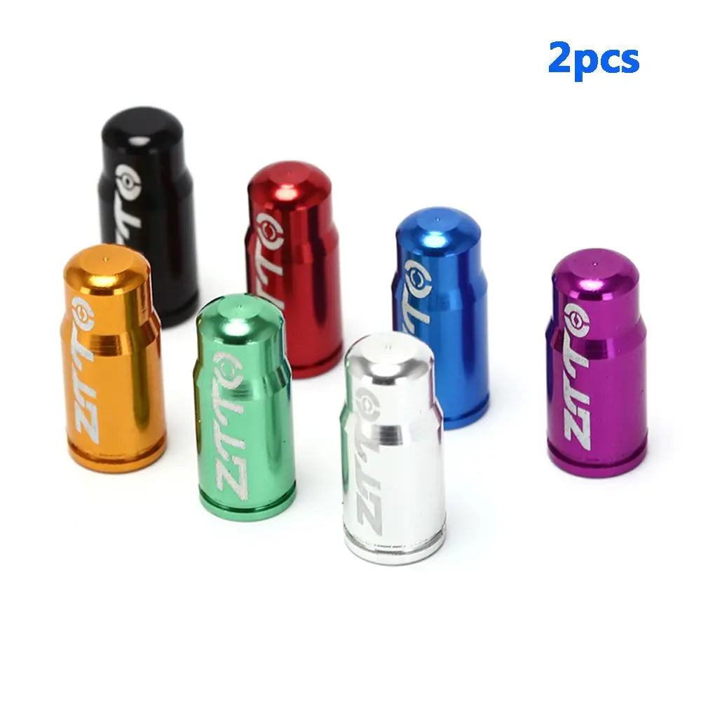Aluminum Presta Valve Caps for Mountain Bikes – 2pcs Bicycle Valve Caps PLUSH