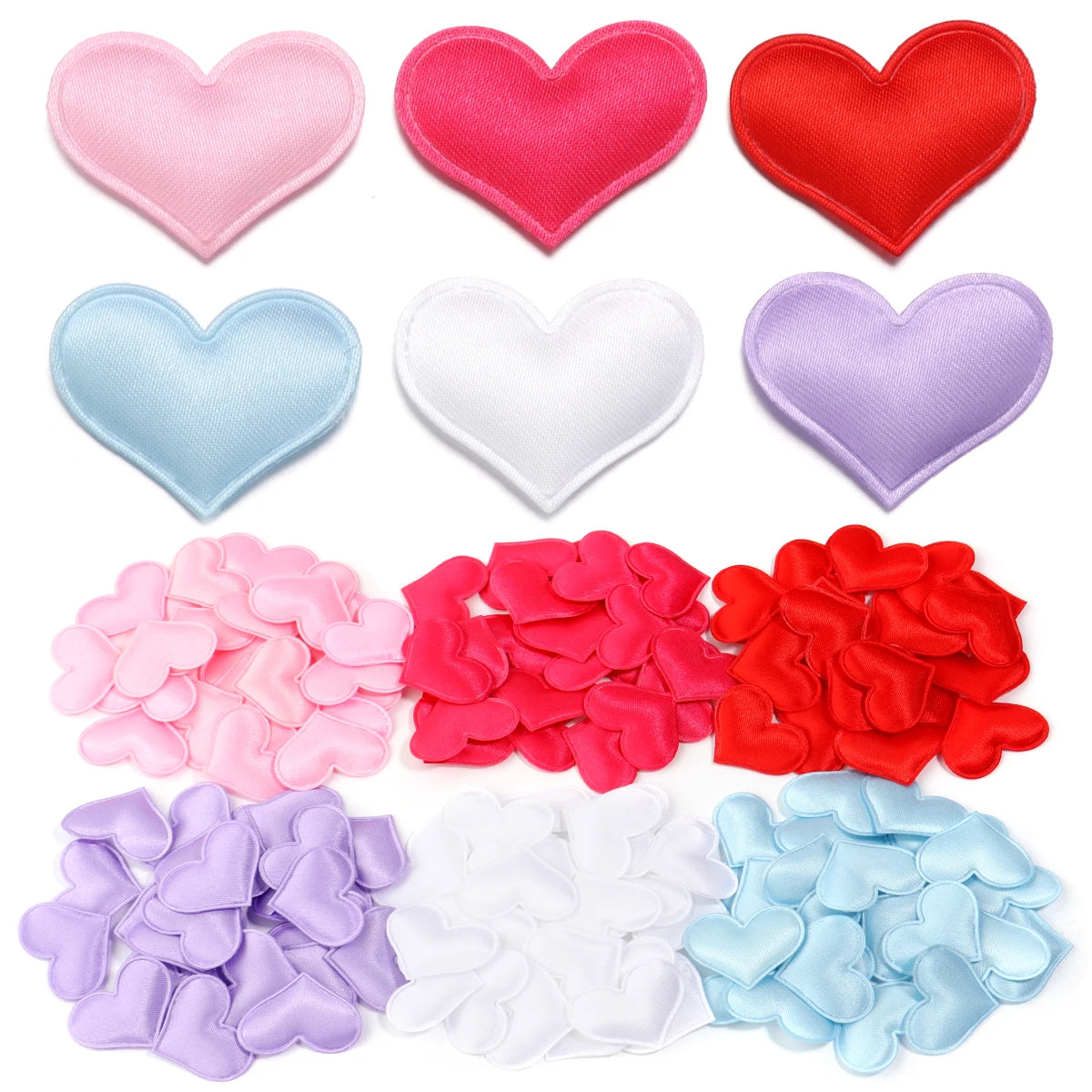 Satin Heart Petals Confetti 50-100pcs – Wedding & Party Decor Wedding Party Decor PLUSH