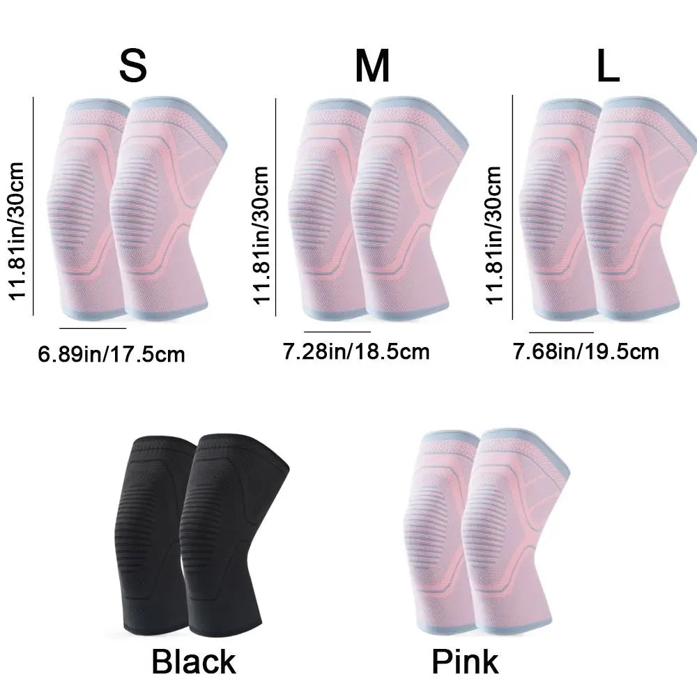 Nylon Compression Knee & Elbow Support Sleeves – 1 Pair Compression Support Sleeve PLUSH