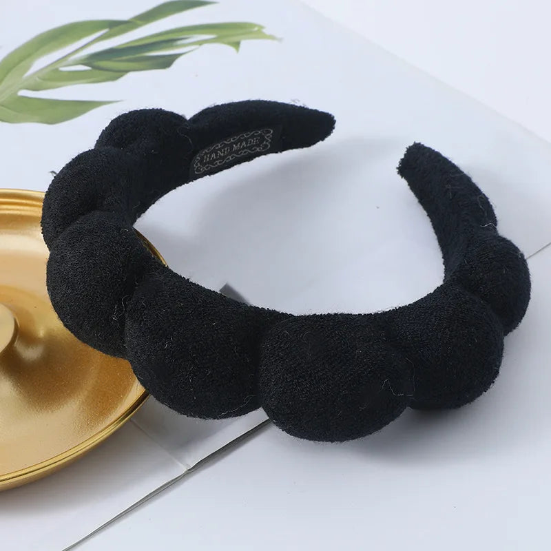 Twist Sponge Spa Headband – Makeup & Face Wash Hair Hoop Spa Hair Headband PLUSH 7