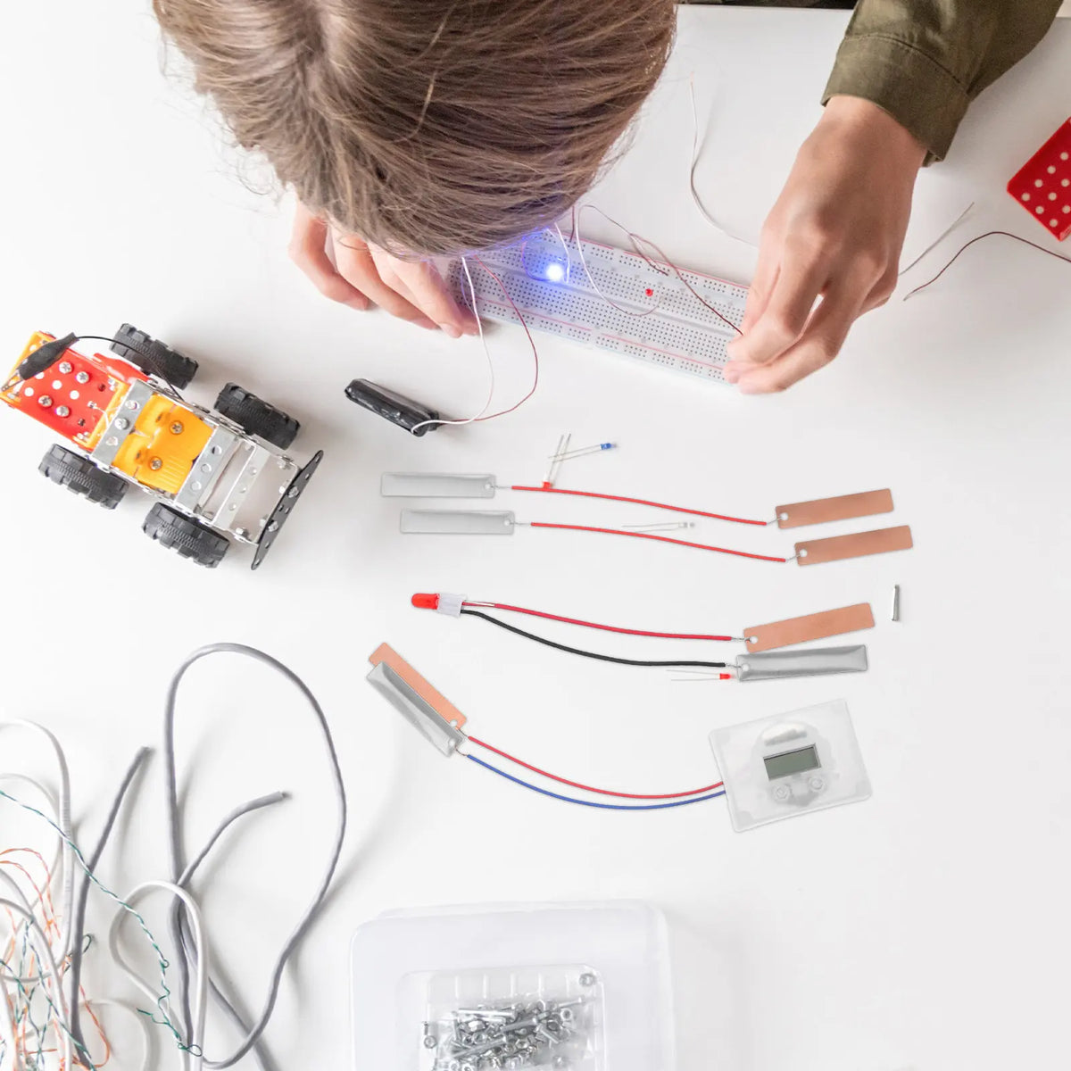 Fruit Battery Science Experiment Kit – DIY Physics Circuit Science Experiment Kit PLUSH