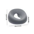 Memory Foam Face Cradle Cushion – Ergonomic Massage Head Rest Massage Face Cushion PLUSH Gray