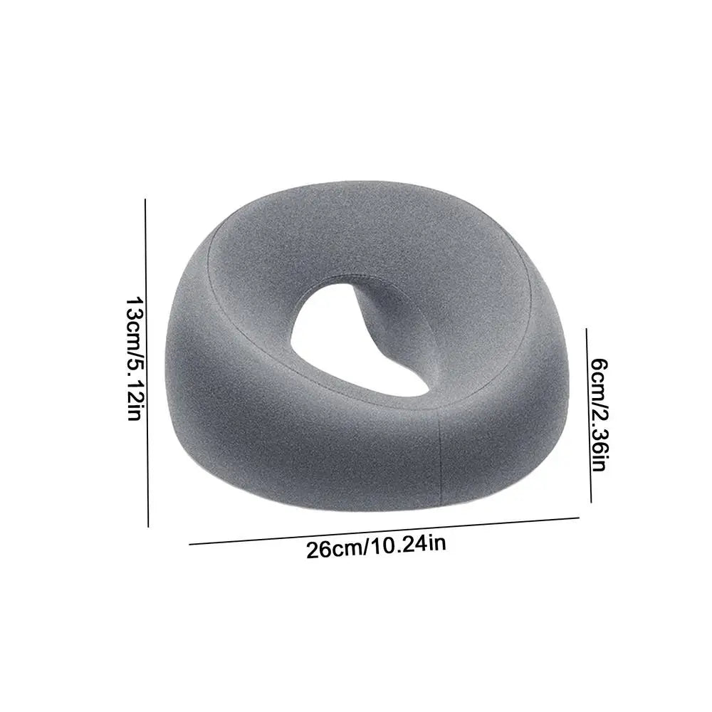 Memory Foam Face Down Pillow – Ergonomic Massage Headrest Massage Face Pillow PLUSH Gray