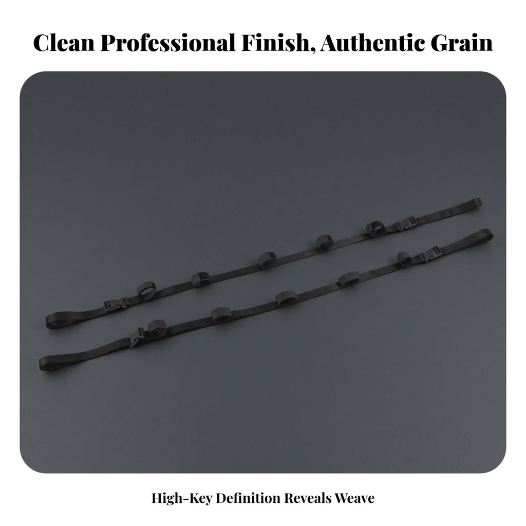 2-Pack Car Fishing Rod Straps with Buckles | Adjustable Nylon Fishing Rod Strap PLUSH