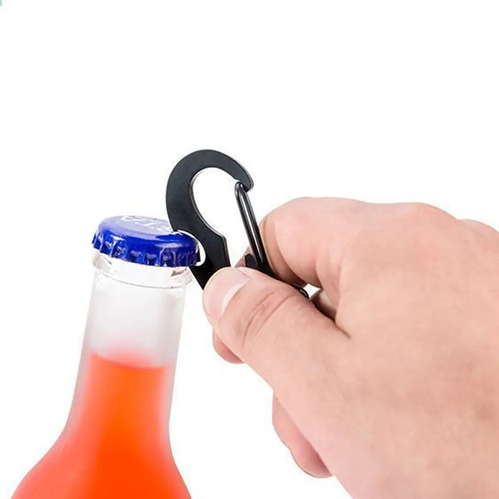 Carabiner Keychain Bottle Opener & Paracord Clip | Outdoor EDC Carabiner Keychain PLUSH