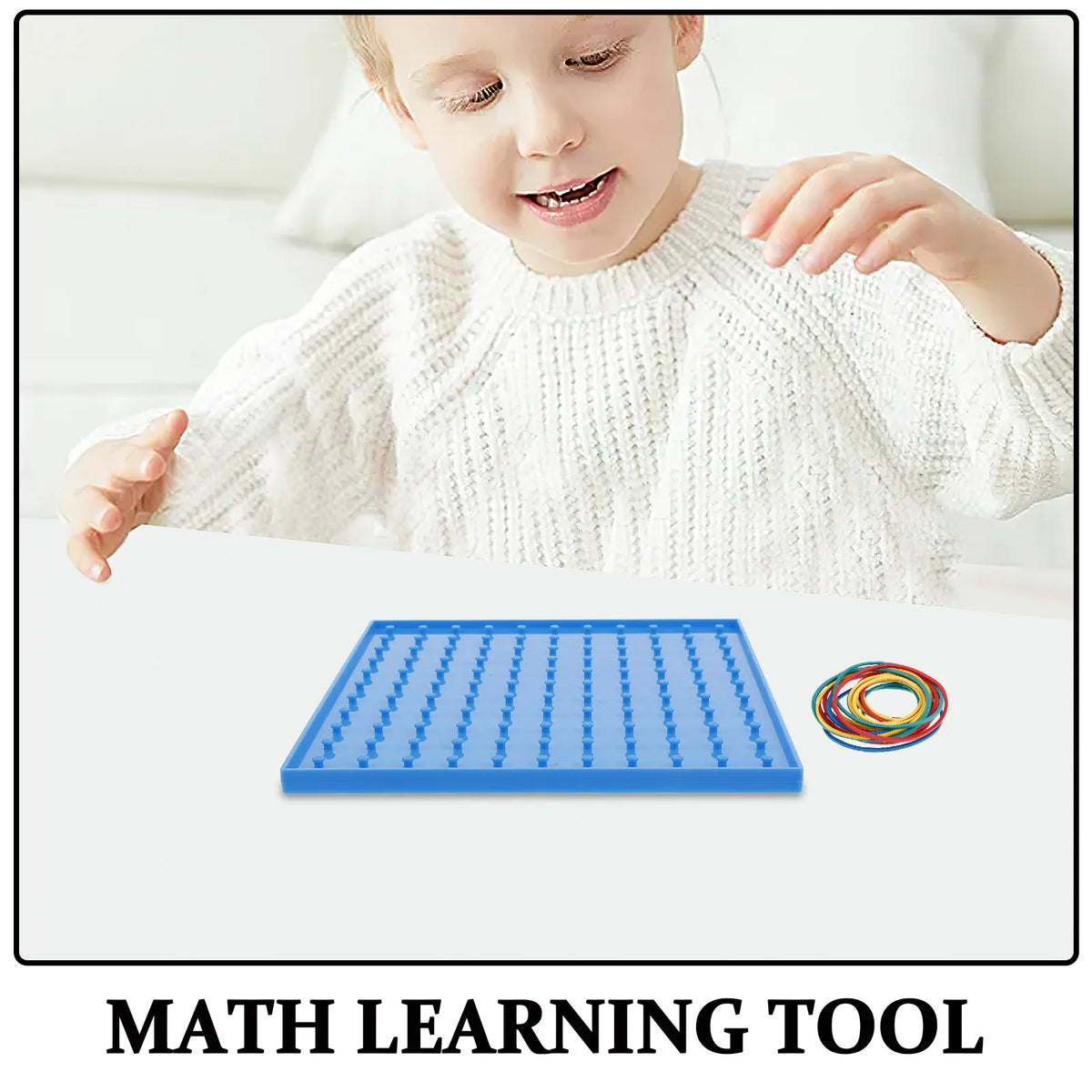 Double-Sided Educational Geoboard – Math & Pattern Peg Board Educational Math Board PLUSH