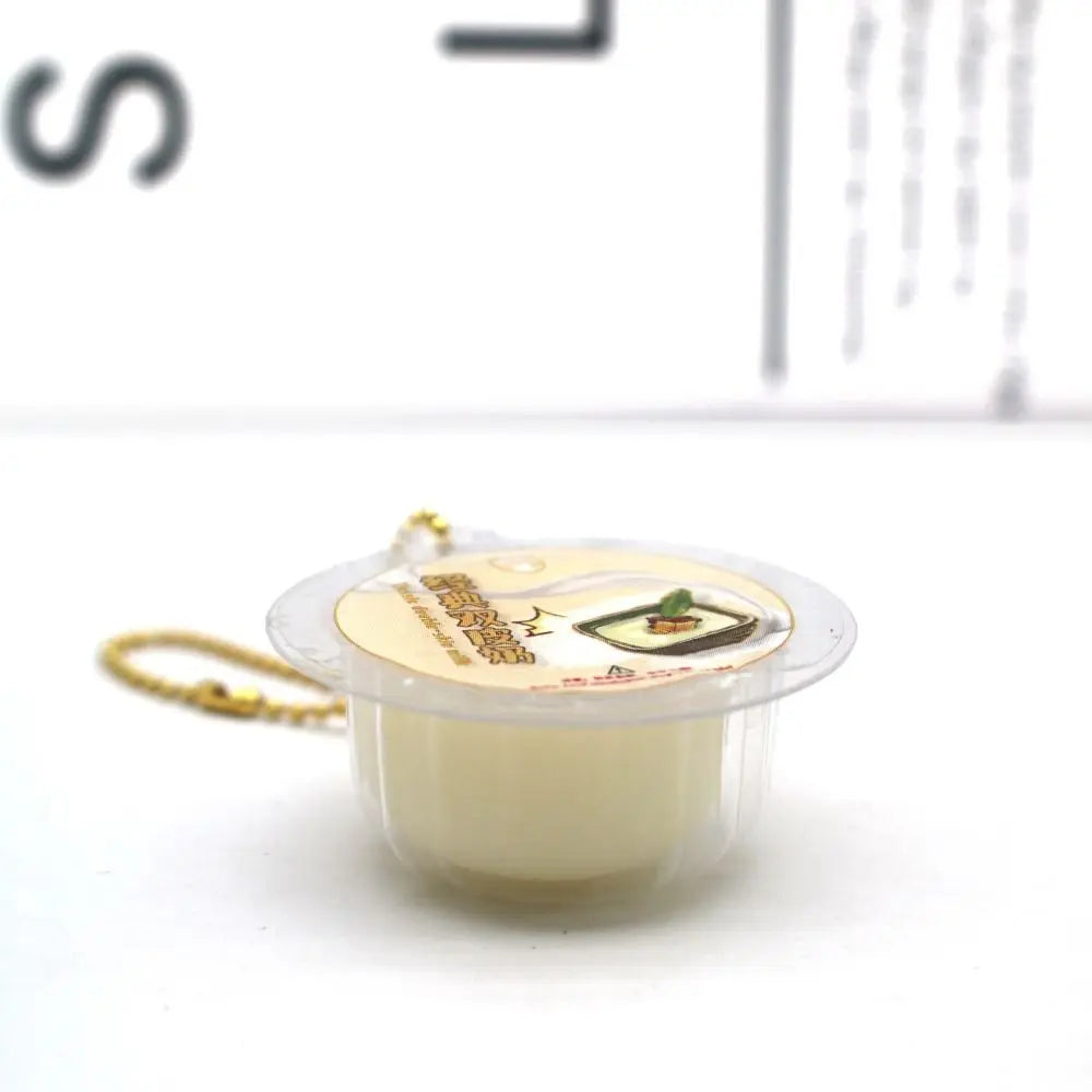Tofu Pudding Squeeze Keychain – Slow Rebound Novelty Keyring Novelty Squeeze Keychain PLUSH Style 7