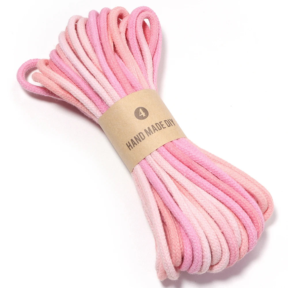 4mm Gradient Tie Dye Cotton Macrame Cord 10 Yards – DIY Craft Macrame Cord PLUSH 03