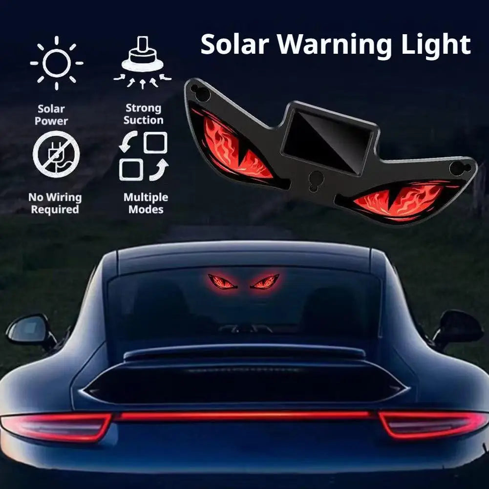 Solar LED Car Warning Light – Dynamic Big Eye Suction Cup LED Car Warning Light PLUSH