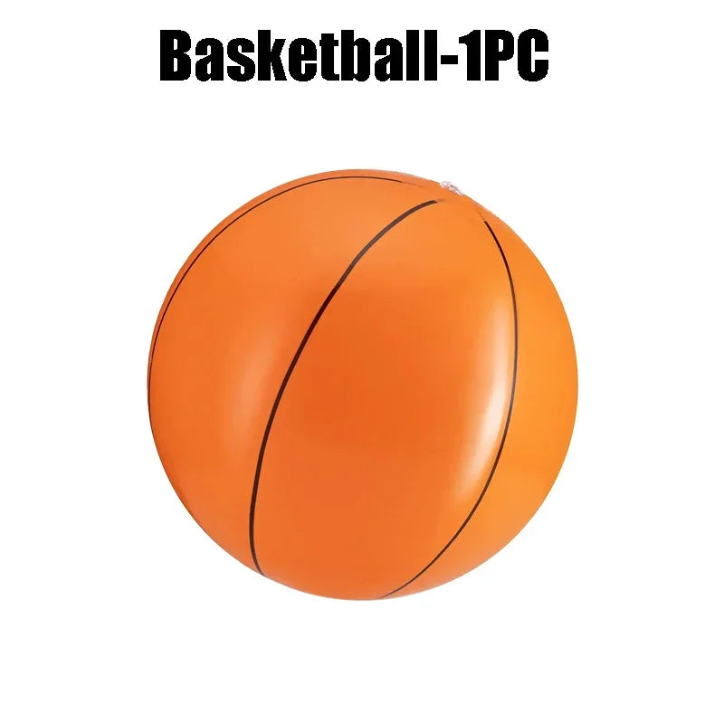 Inflatable Sports Beach Balls 24-Pack – Kids Pool & Beach Toy