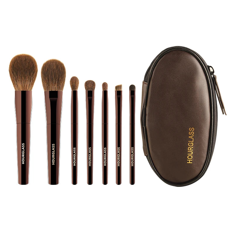 Hourglass 7-Pc Mini Makeup Brush Set – Soft Animal Hair Makeup Brush Set PLUSH Mini 7 Pcs China Mainland