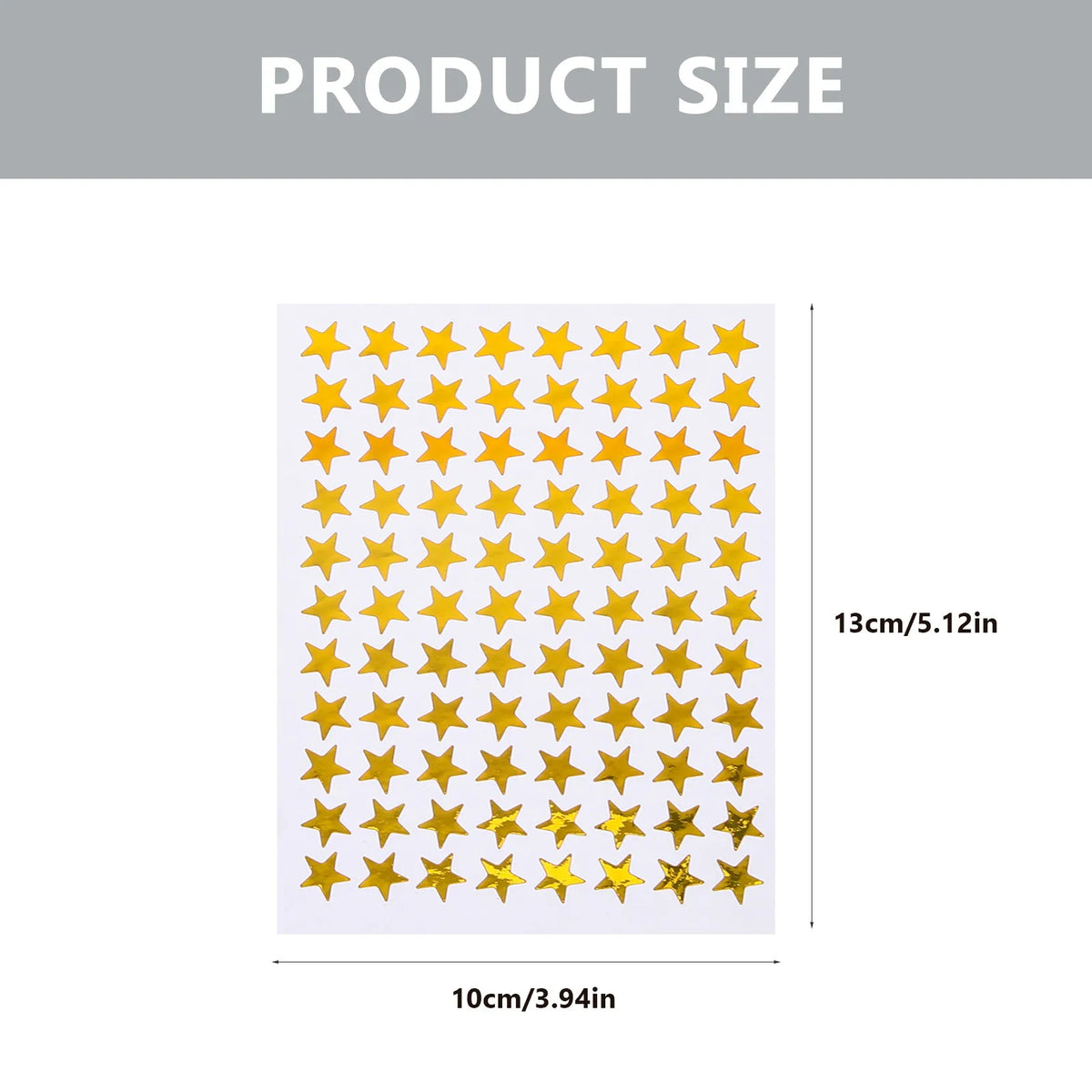50 Sheets Gold Star Reward Stickers for Kids & Classroom Reward Stickers PLUSH