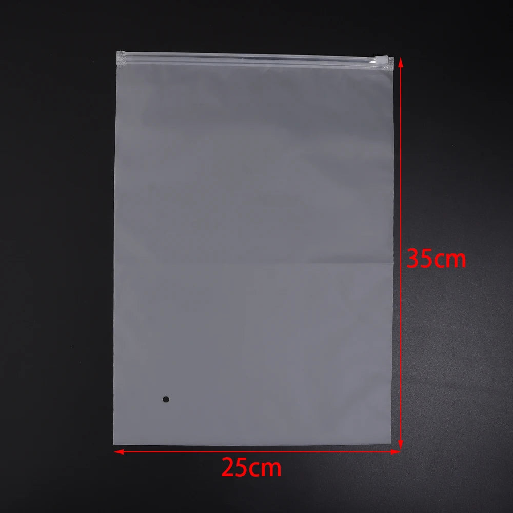 Matte Frosted Ziplock Bags – Jewelry & Craft Storage Pouches Ziplock Storage Bags PLUSH 25X35cm 5pcs