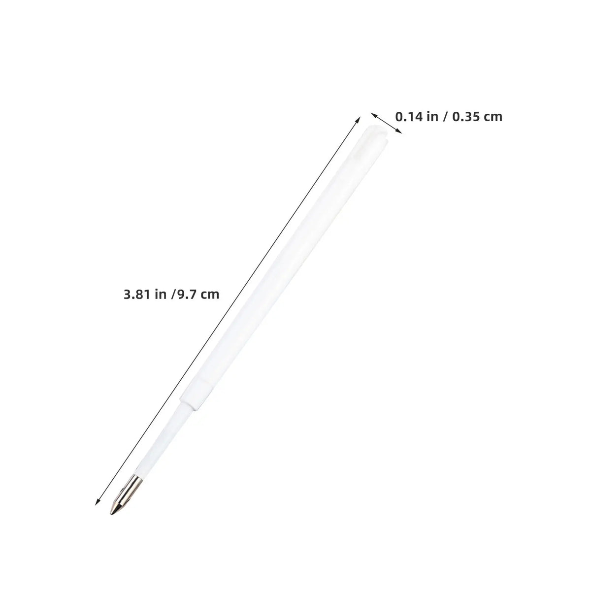100-Pack Black Ink Ballpoint Pen Refills 1mm Retractable Pen Refill Cartridges PLUSH