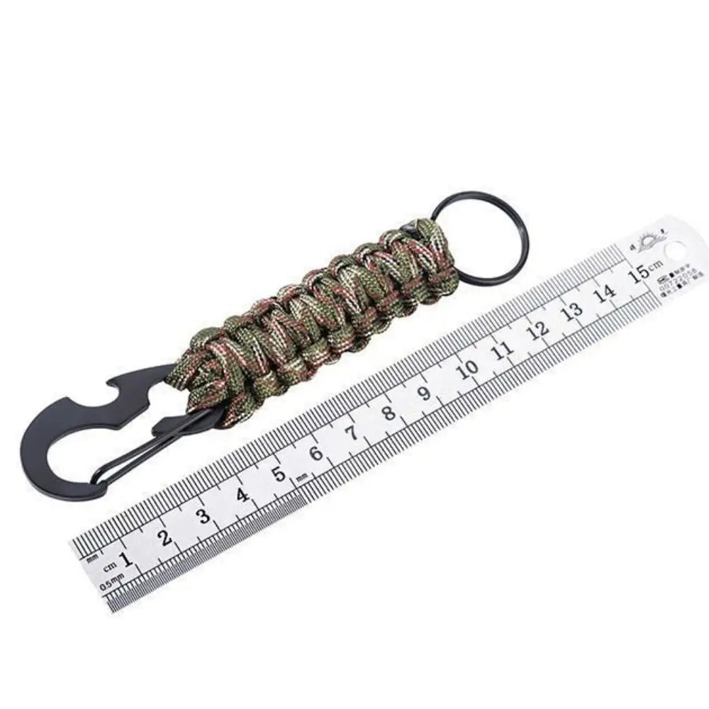 Carabiner Keychain Bottle Opener & Paracord Clip | Outdoor EDC Carabiner Keychain PLUSH