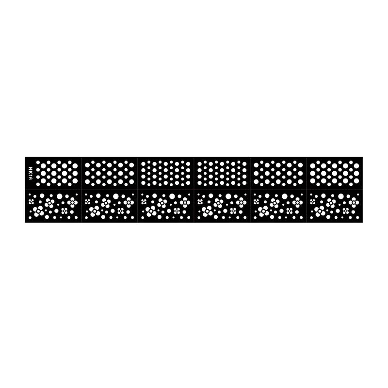 Nail Art Stencils – French Manicure Spray Template 3D Nail Art Stencils PLUSH NK16