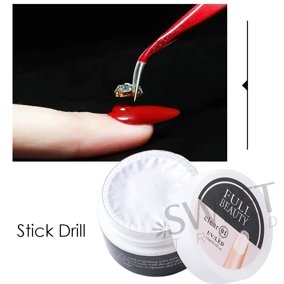 15ml UV Hard Nail Extension Builder Gel | French Manicure Nail Extension Gel PLUSH