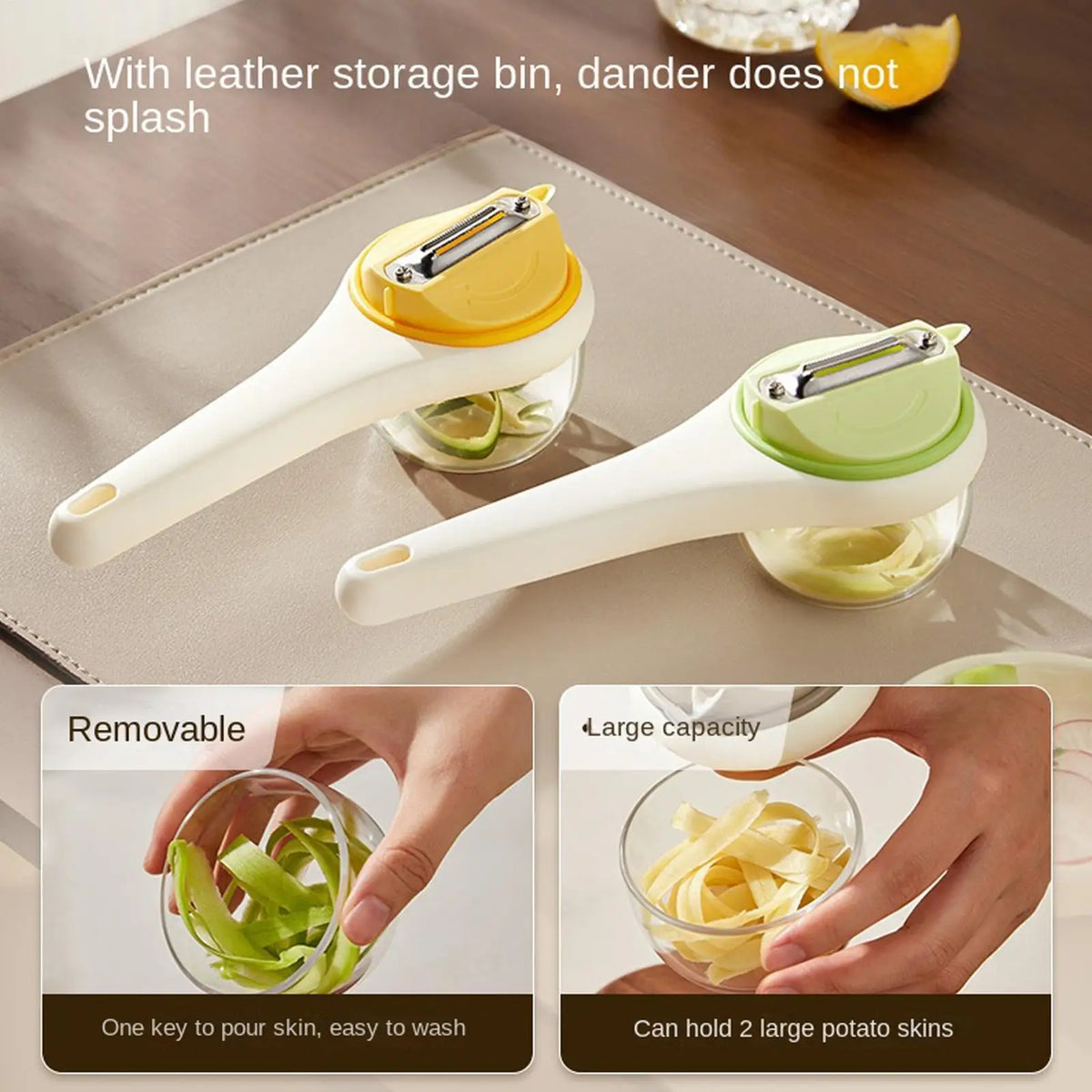 Vegetable Peeler with Container – Stainless Steel Kitchen Tool Vegetable Peeler PLUSH