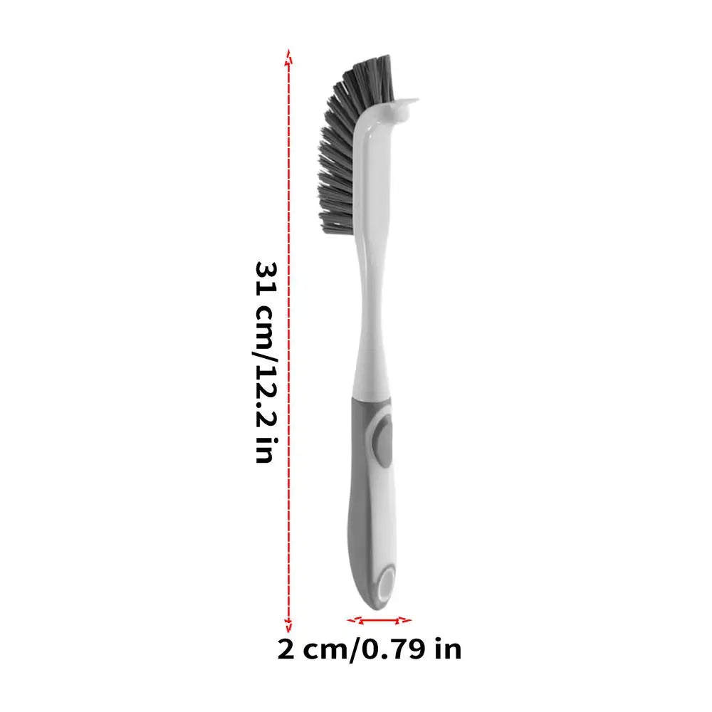 Long Handle Bathroom Crevice Scrubber Brush – Wall Mount Bathroom Cleaning Brush PLUSH 1PC