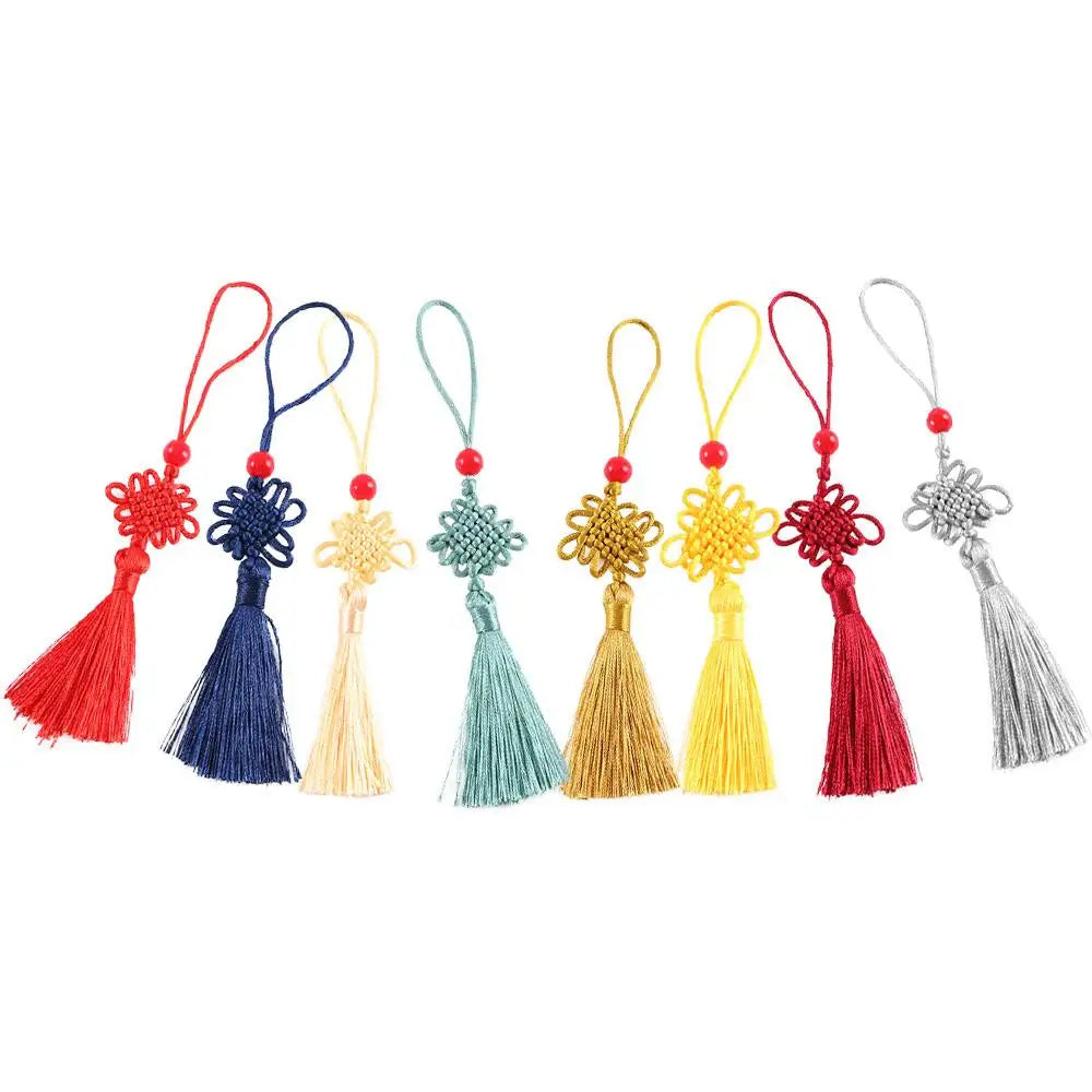 Mini Chinese Knot Silk Tassel Pendant – DIY Craft & Decor Decorative Tassel Pendant PLUSH