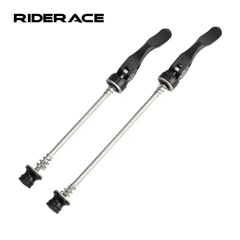 RIDERACE QR Quick Release Skewers Aluminum Alloy MTB Black Bike Quick Release Skewer PLUSH