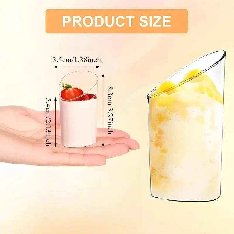 Clear Plastic Disposable Dessert Cups 80ml – 10/20/40 Pack Disposable Dessert Cups PLUSH