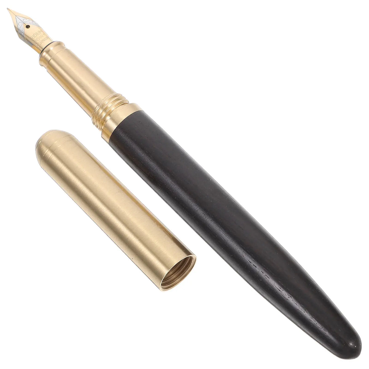 Calligraphy Fountain Pen – Portable Wood & Metal, Black/Purple Calligraphy Fountain Pen PLUSH