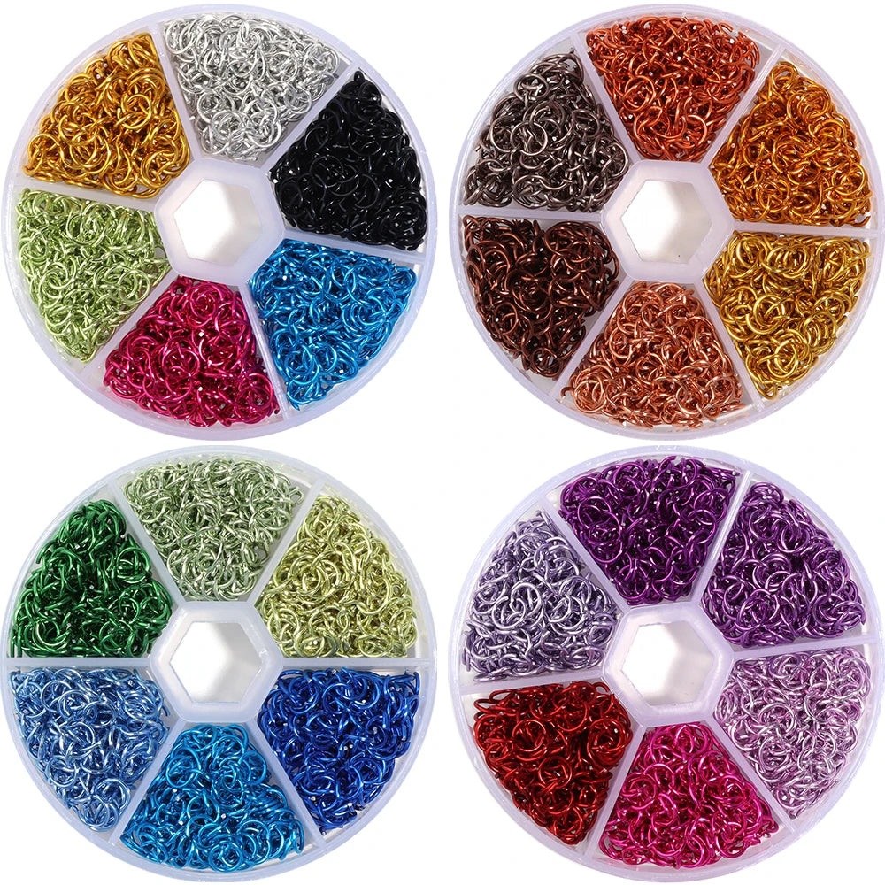6mm Colorful Aluminum Open Jump Rings – DIY Jewelry Connectors Jewelry Jump Rings PLUSH