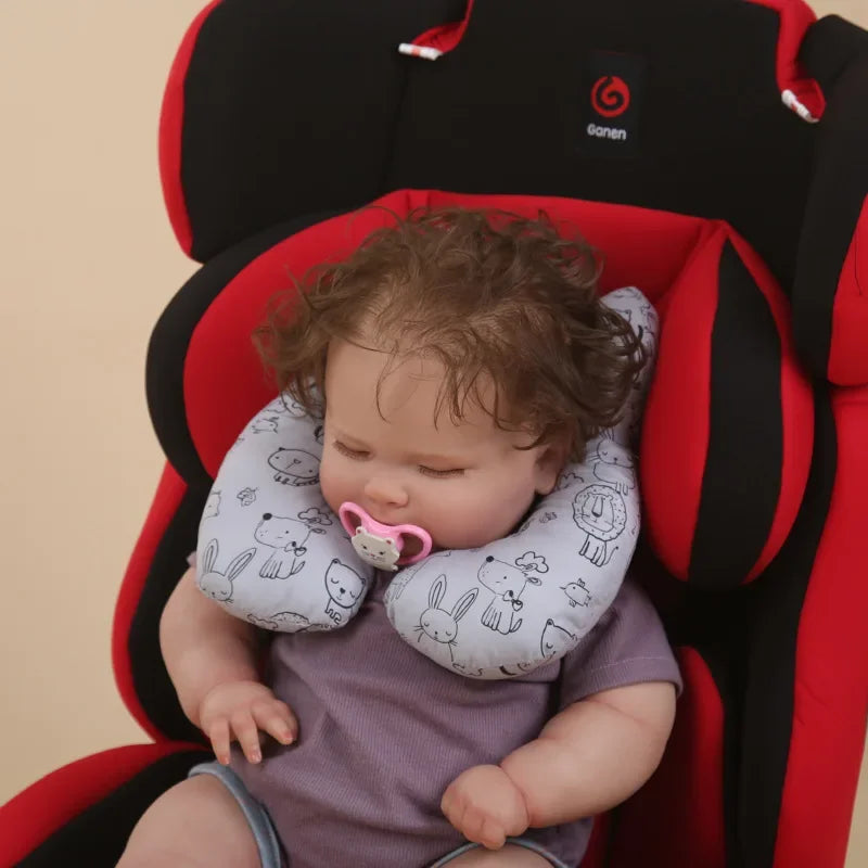 Baby U-Shaped Stroller Pillow – Cartoon Neck & Head Cushion Baby Travel Pillow PLUSH