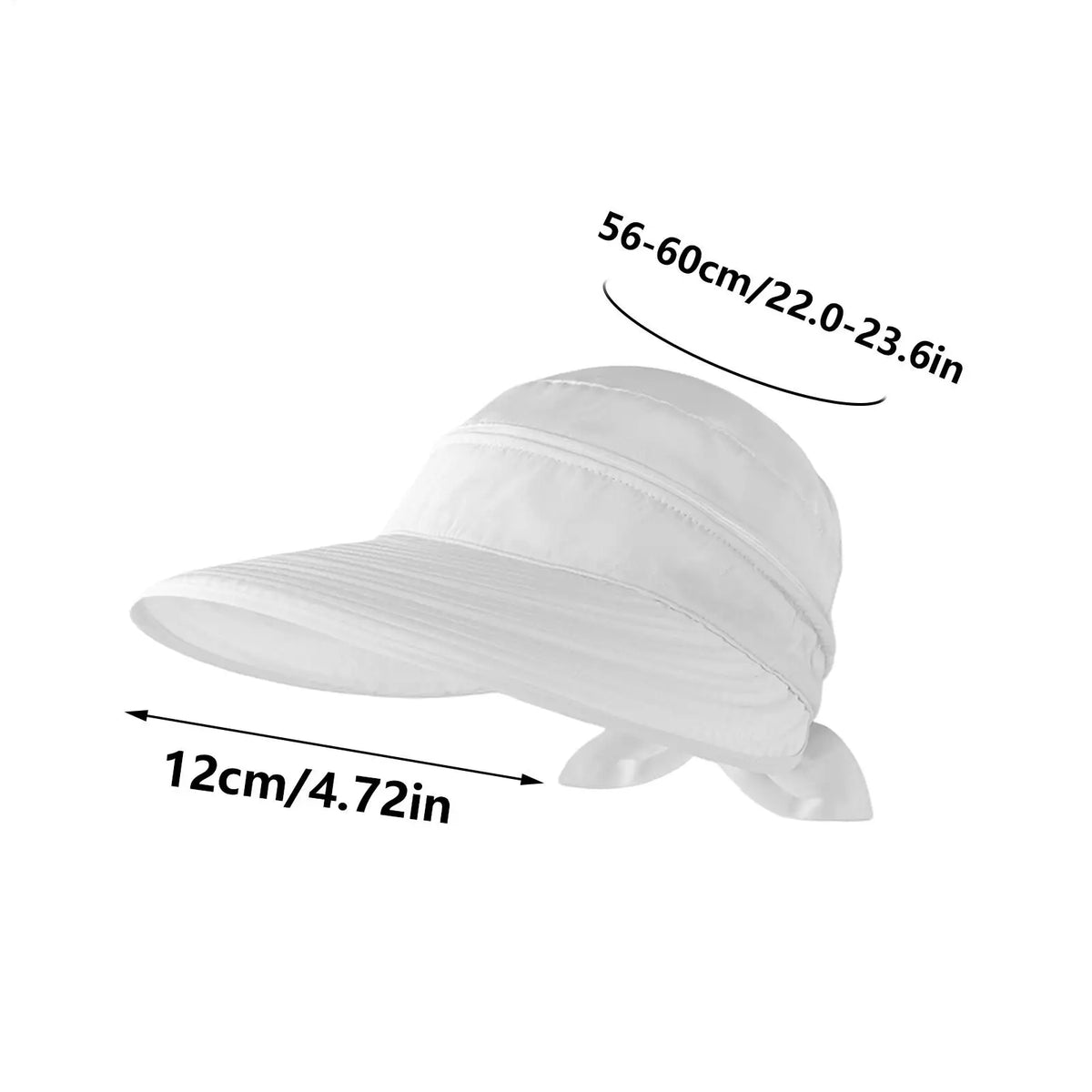 Wide Brim Foldable Sun Hat – UV Protection Beach Visor Cap Wide Brim Sun Hat PLUSH