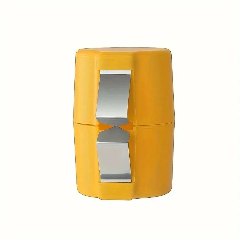 Portable Egg Cracker & Beater Tool – Quick Kitchen Egg Sheller Egg Kitchen Tool PLUSH Yellow