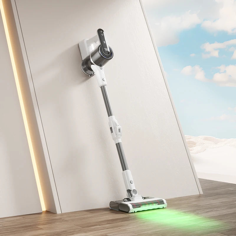 Cordless Stick Vacuum 15000Pa LED Display | Floor, Carpet & Pet Cordless Stick Vacuum PLUSH Light Grey UK