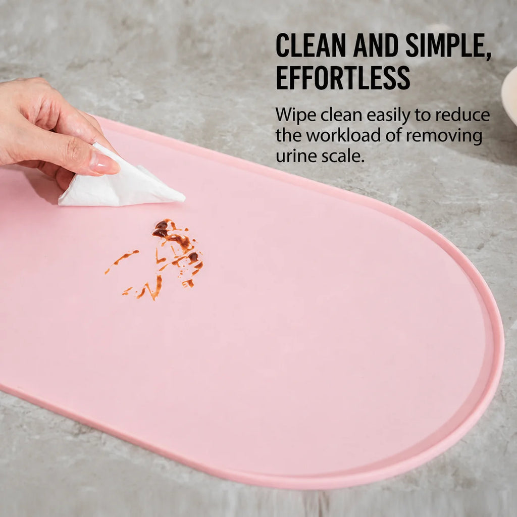 Non-Slip Waterproof Pet Food Mat for Cat & Dog Bowls Pet Feeding Mat PLUSH