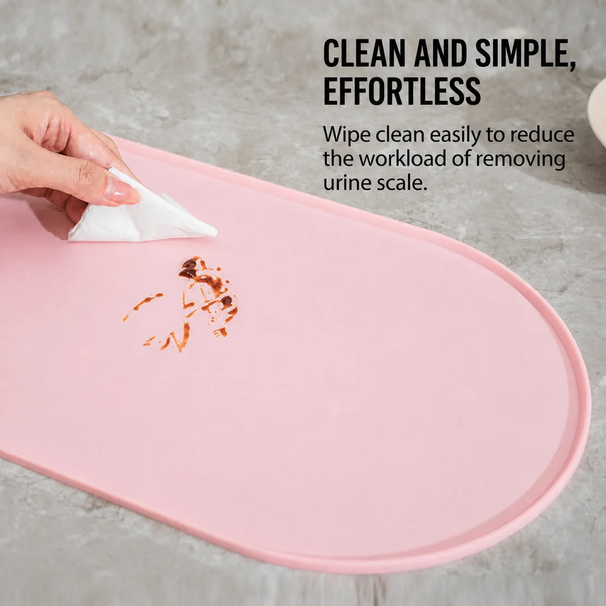 Non-Slip Waterproof Pet Food Mat for Cat & Dog Bowls Pet Feeding Mat PLUSH