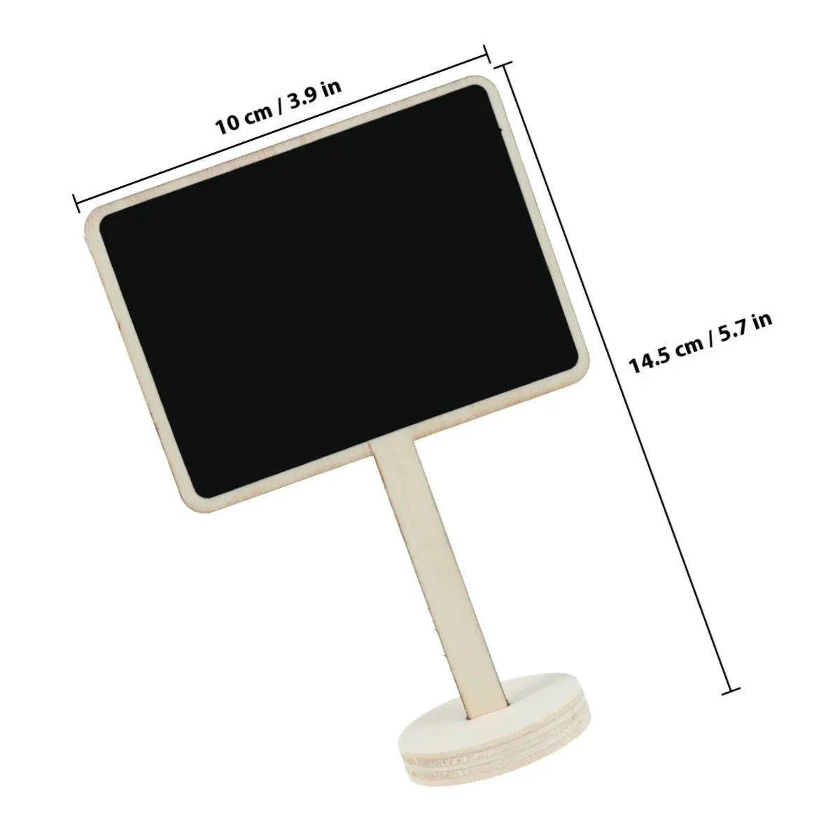 10pcs Mini Wooden Chalkboard Signs with Stand | Wedding & Party Chalkboard Table Signs PLUSH