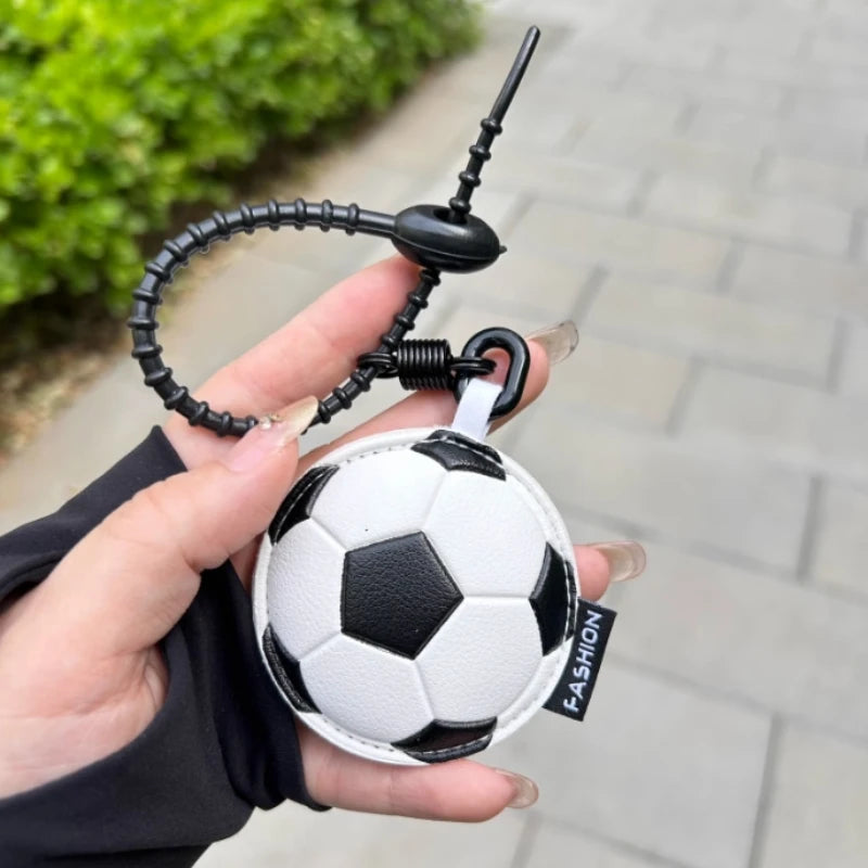 Sports Ball Leather Keychain – Football Basketball Baseball Charm Sports Leather Keychain PLUSH