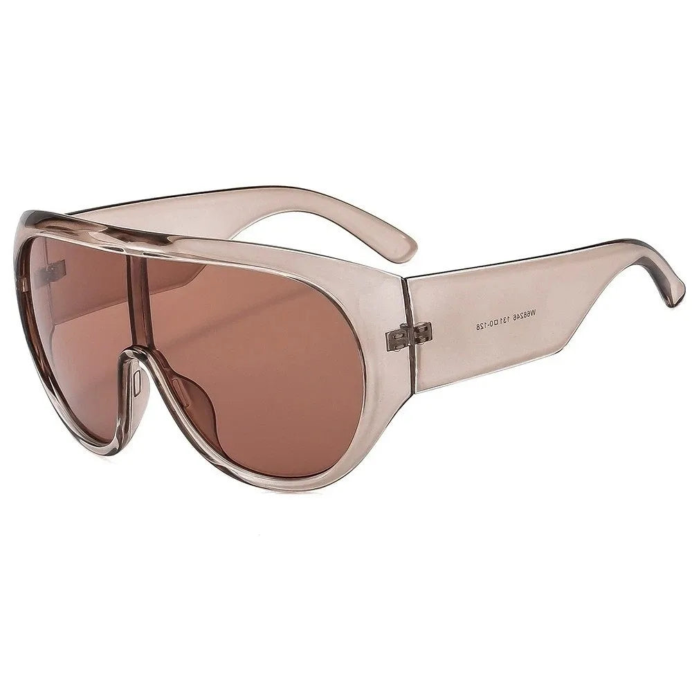 Oversized Square UV400 Sunglasses – Punk Vintage Style Women Oversized Sunglasses PLUSH Style D