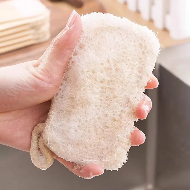 Natural Loofah Dish Scrubber Pad – Reusable Kitchen Cleaner Kitchen Scrubber Pad PLUSH