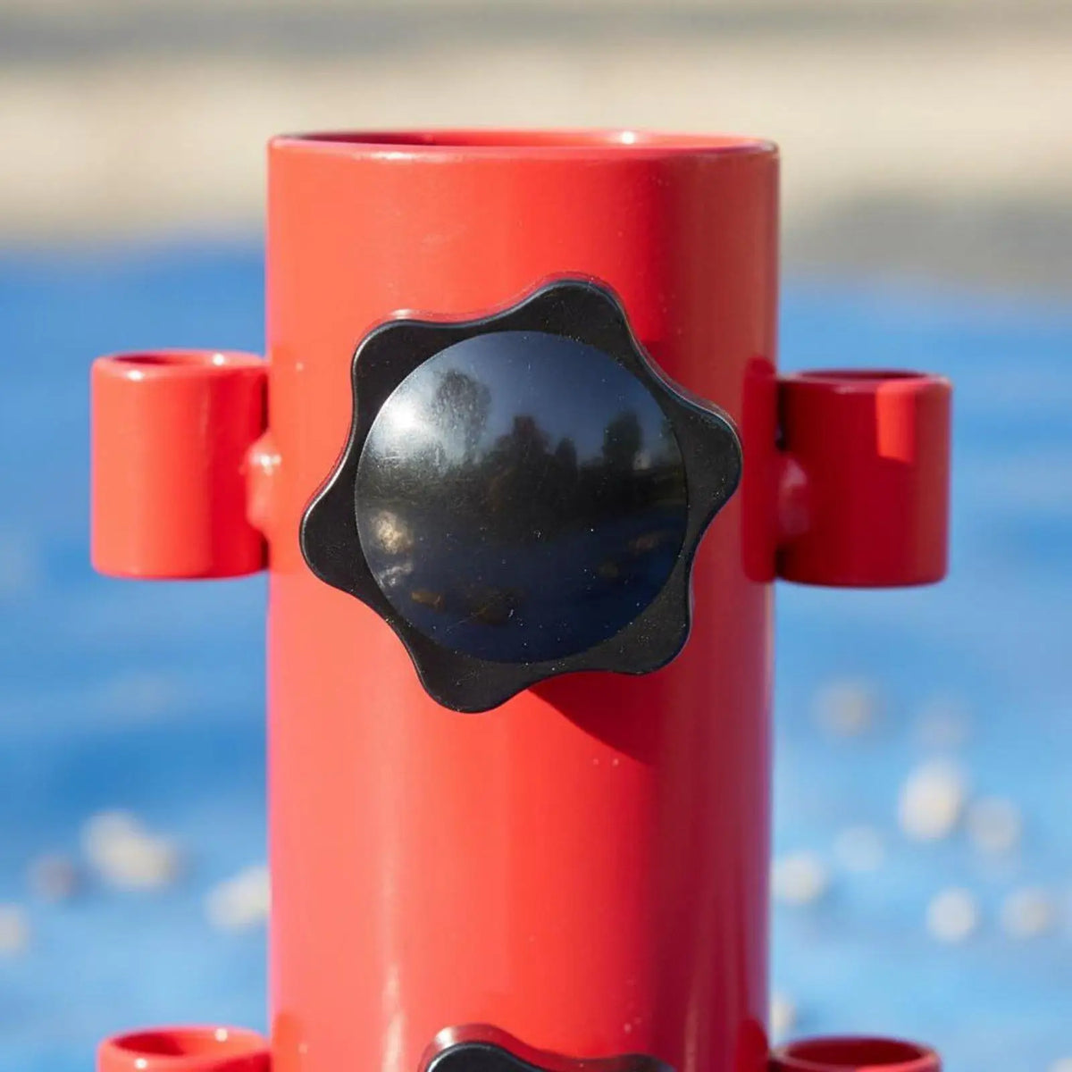Steel Ground Anchor Tent Pole Holder – Anti-Slip Tarp Base Tent Pole Anchor PLUSH