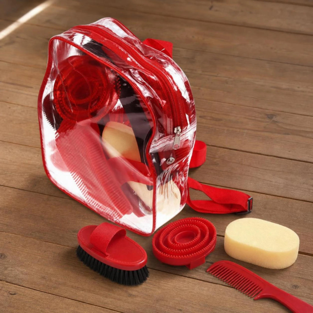 10-Piece Horse Grooming Kit with Zippered Carry Bag Horse Grooming Kit PLUSH