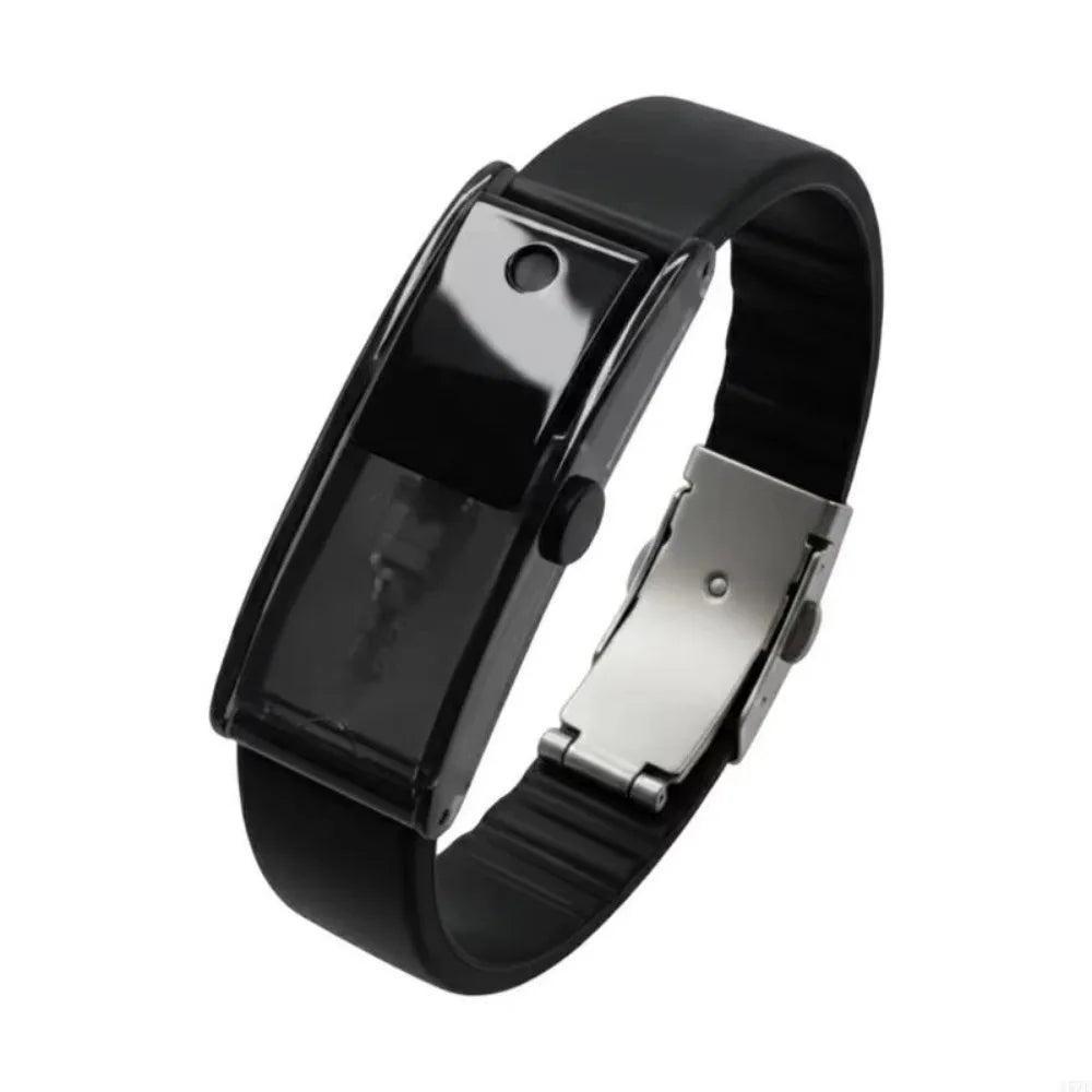 PVC Scent Diffuser Bracelet – Refillable Adjustable Wristband Scent Diffuser Bracelet PLUSH Black