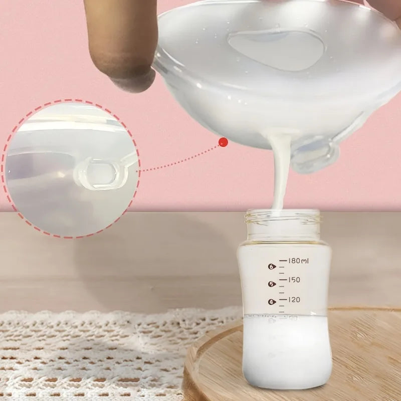 2pcs Silicone Breast Milk Collector Nursing Cups 60ml | Portable Milk Collector Cups PLUSH