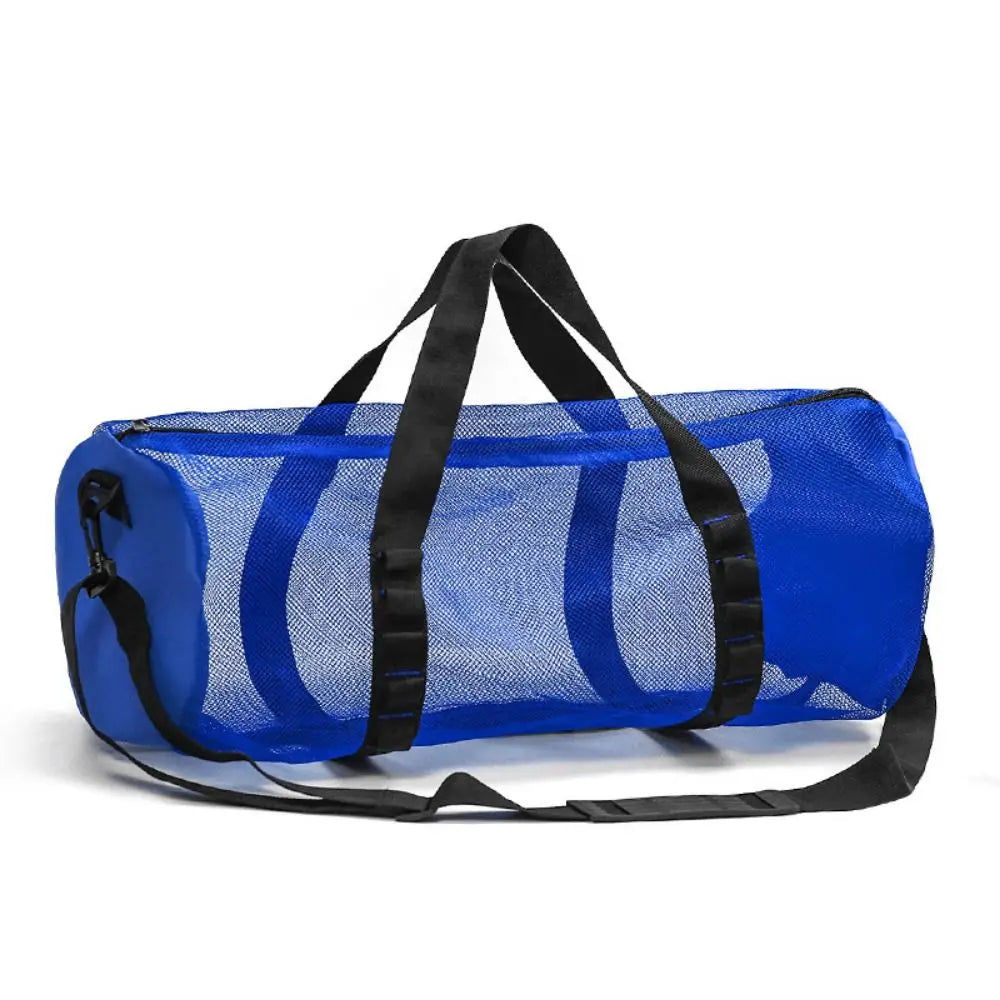 Foldable Mesh Dive Bag – Quick-Dry Oversized Beach & Gym Bag Mesh Dive Bag PLUSH Blue