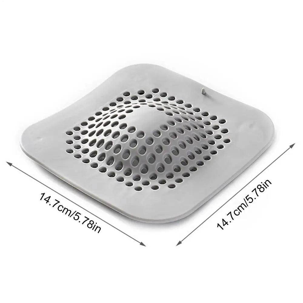 Silicone Floor Drain Hair Catcher & Sink Strainer | 14.7cm Drain Hair Catcher PLUSH Gray
